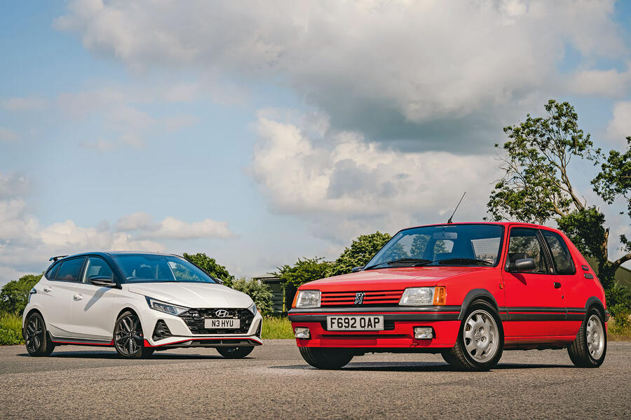 hyundai i20n vs tolman 205 gti front