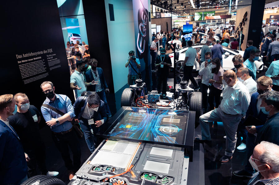 Iaa mobility 2021 mercedes stand 0041