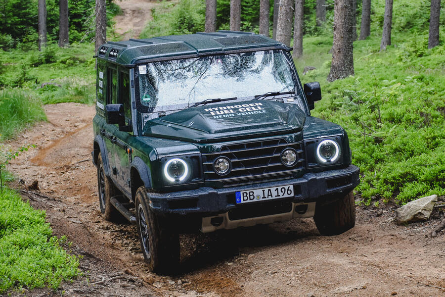 Ineos Grenadier FCEV demonstrator front tracking