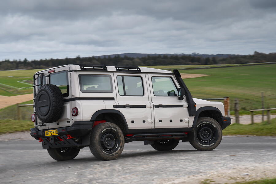 Ineos grenadier side cornering