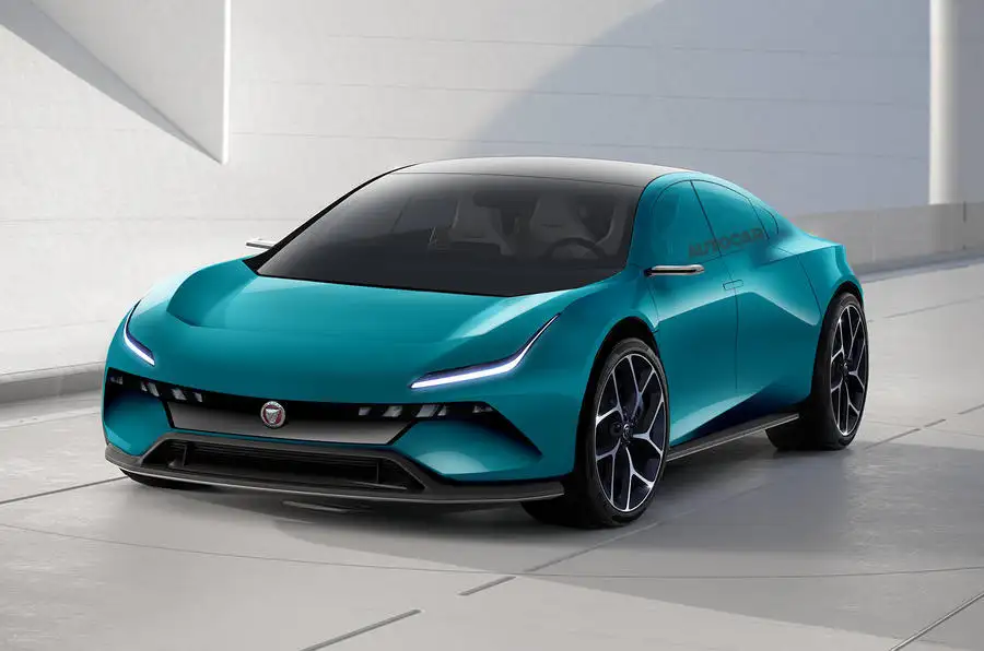 Jaguar electric GT render â€“ front