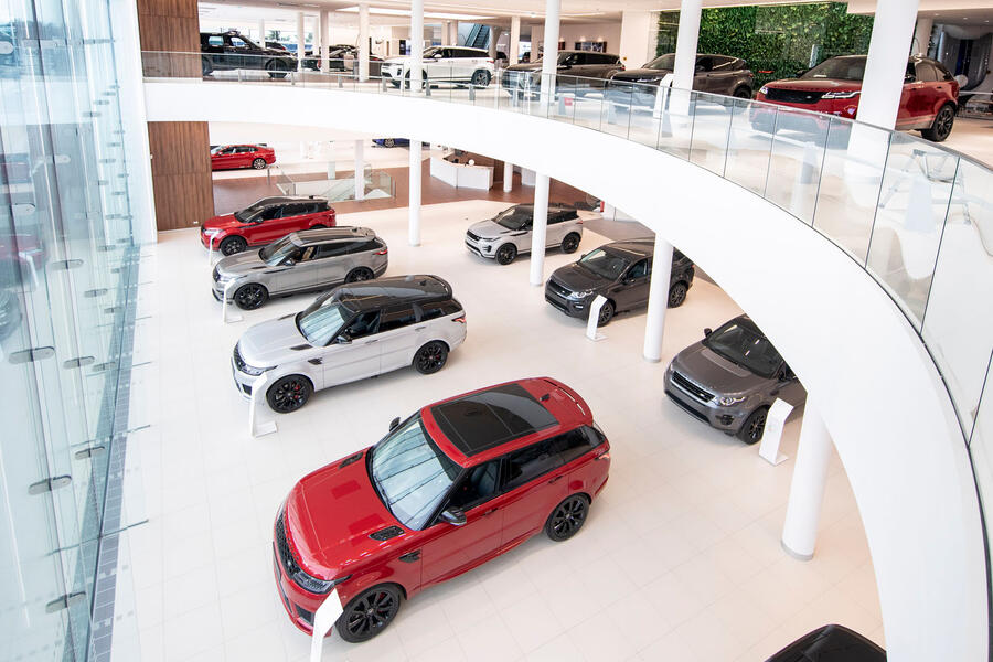 Jaguar land rover showroom south west london
