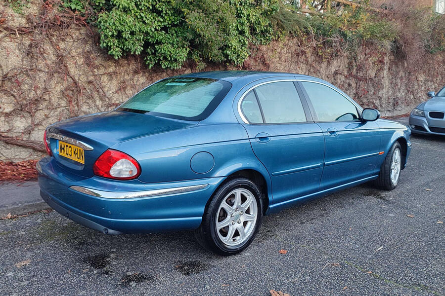 Alex Wolstenholme's £400 Jaguar X-Type – rear quarter