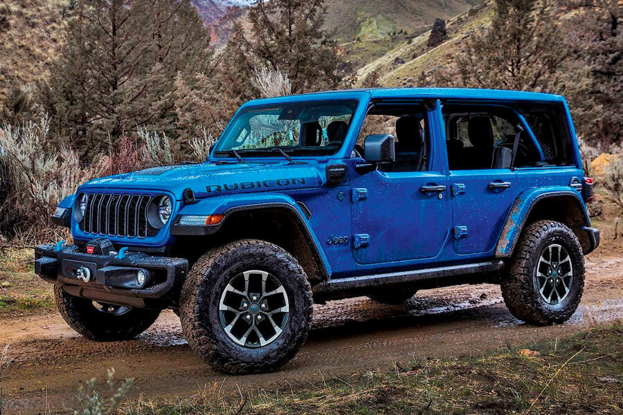 Jeep wrangler 4xe front three quarter