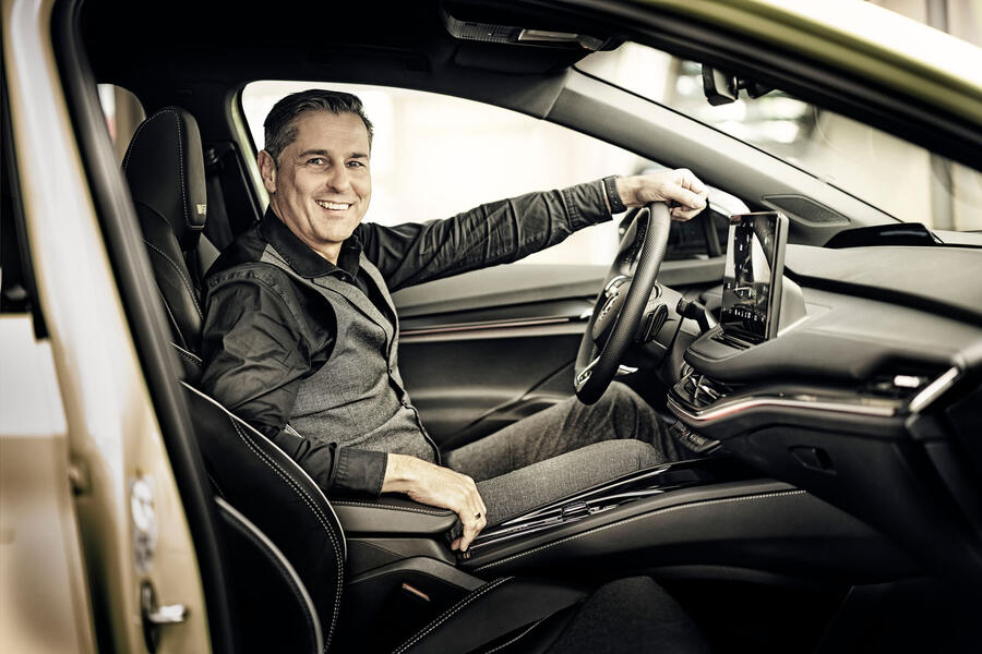 Klaus zellmer inside car