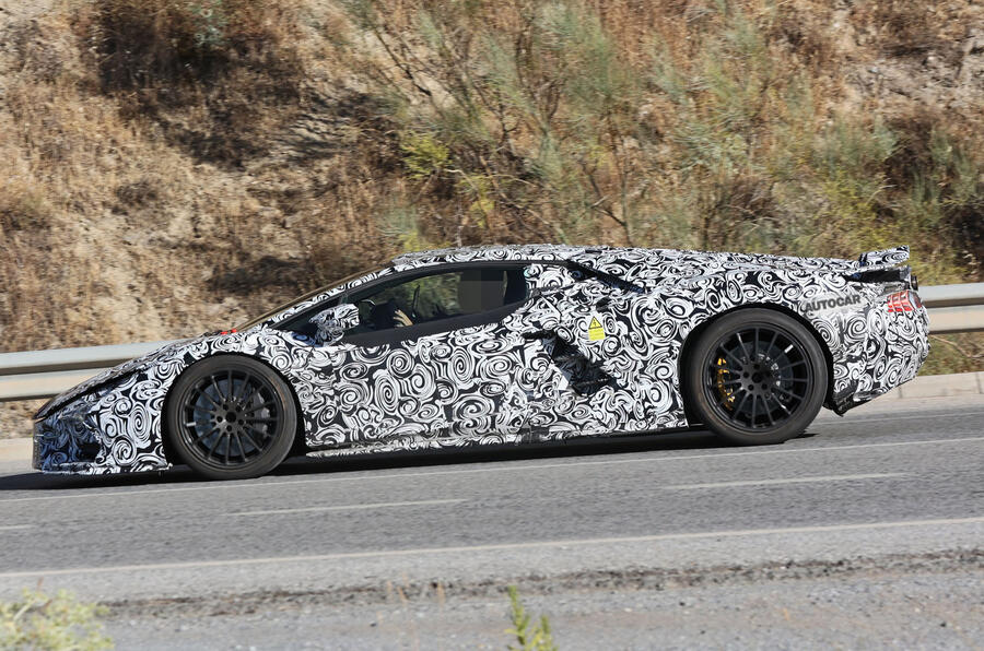 Lamborghini v12 side spy