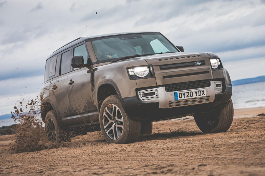 Land rover defender 2020 front quarter tracking 1