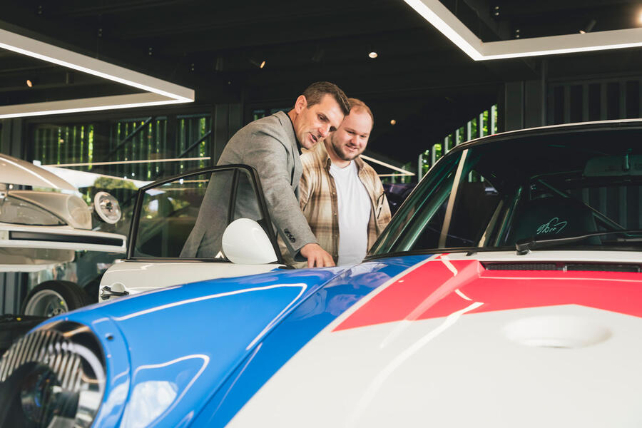 Dean Lanzante and Charlie Martin with Lanzante 930 TAG Turbo Championship