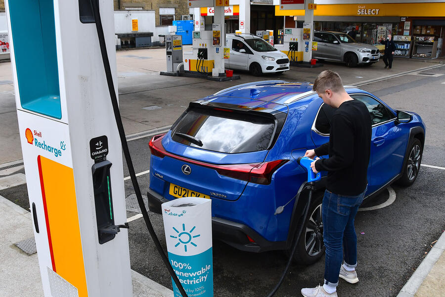 Lexus ux 300e rear quarter charging 2022