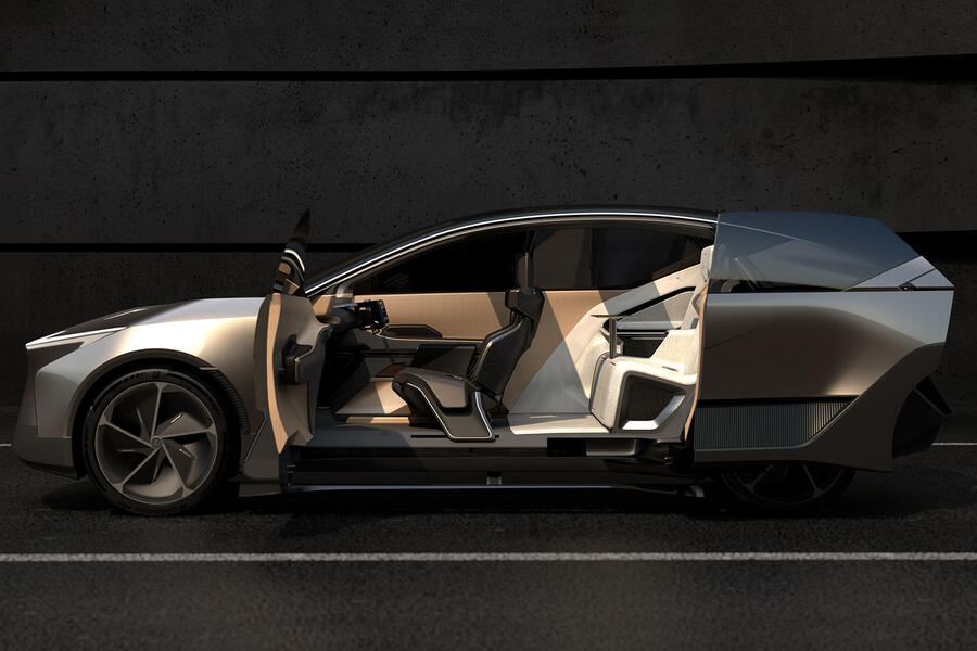 Lexus LF-ZL side with doors open