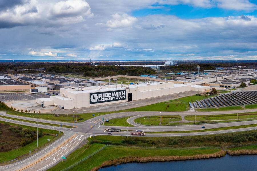 Lordstown factory drone shot