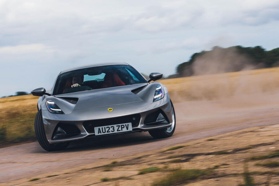 Lotus Emira four-cylinder powersliding