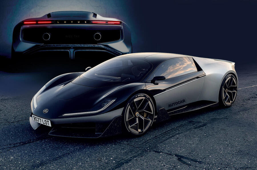 Lotus 'Esprit' â€“Â Autocar artist rendering