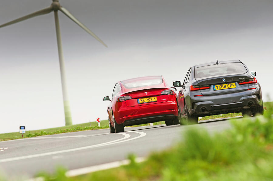 Tesla model 3 vs bmw 330e hotsell