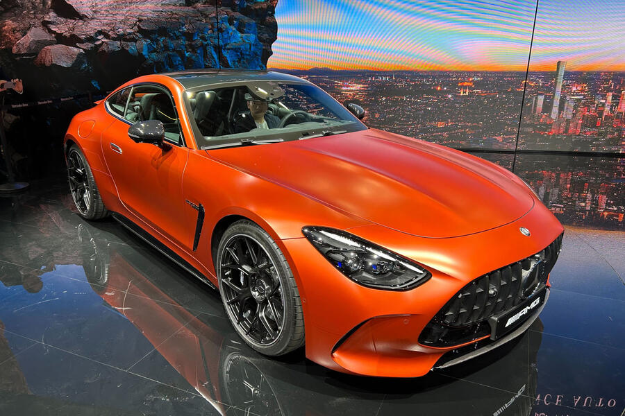 Mercedes-AMG GT PHEV at Beijing motor show – front quarter