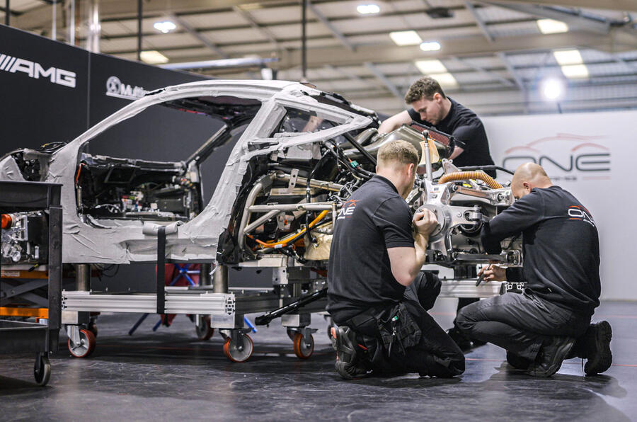 Mercedes amg one production build rear