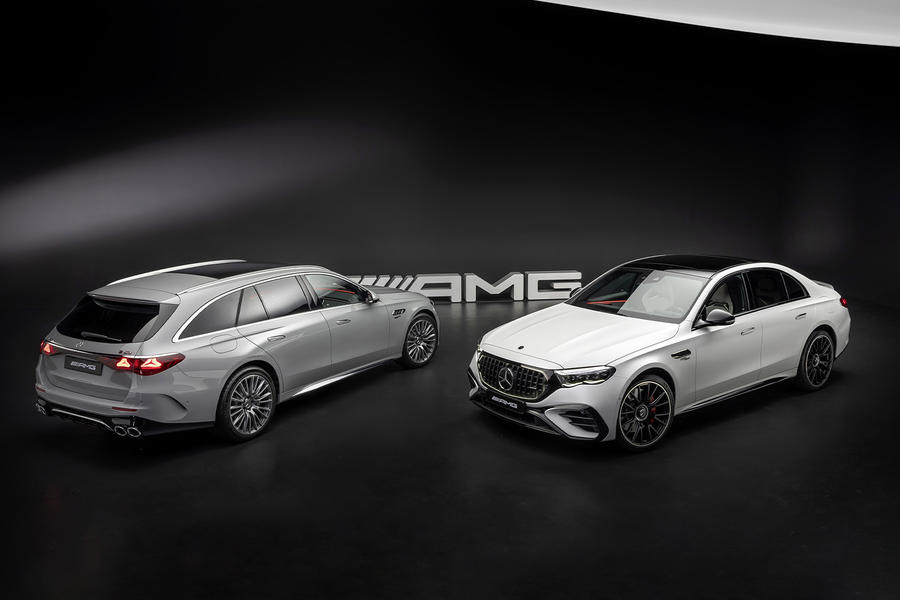 mercedes amg e53 estate and saloon side by side