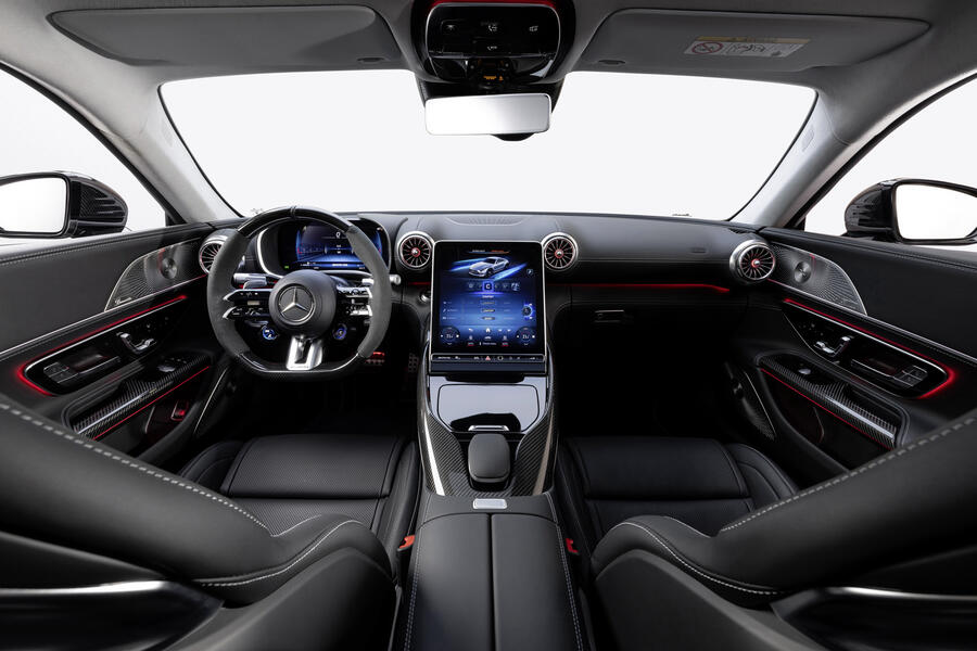 Mercedes amg gt full front interior