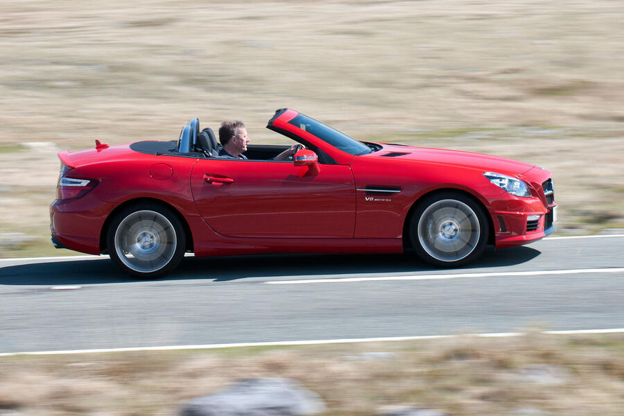 Mercedes slk55 amg side