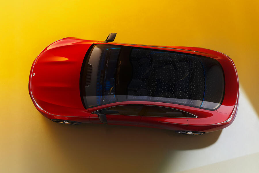 mercedes cla concept top down