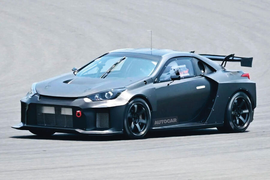 Spy shot of test mule for new Toyota MR2