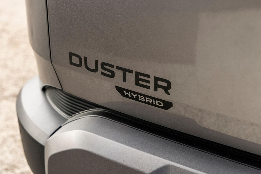2024 Dacia Duster hybrid boot badge