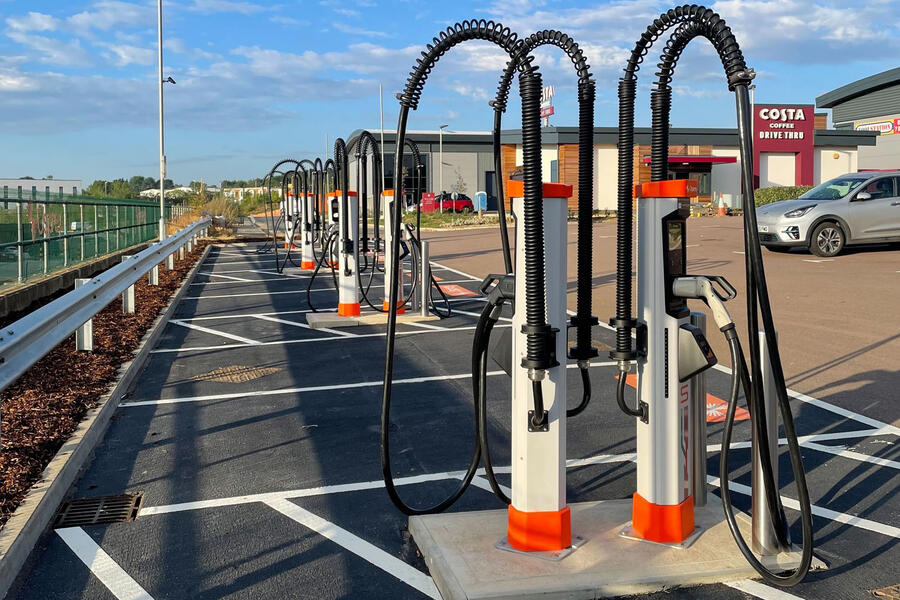 Osprey chargepoint in car park