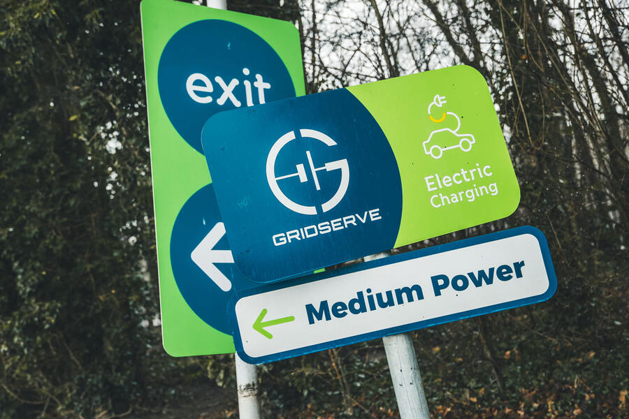 Gridserve EV charging sign