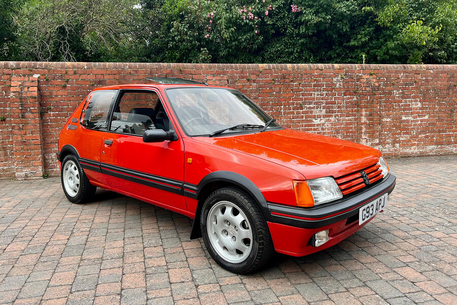 Peugeot 205 gti used front three quarter