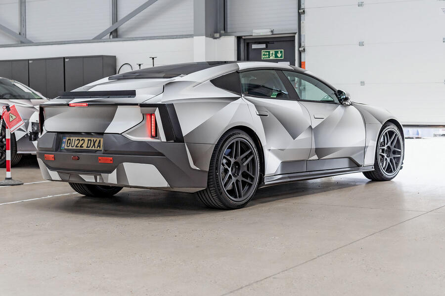 Polestar 5 rear three quarter