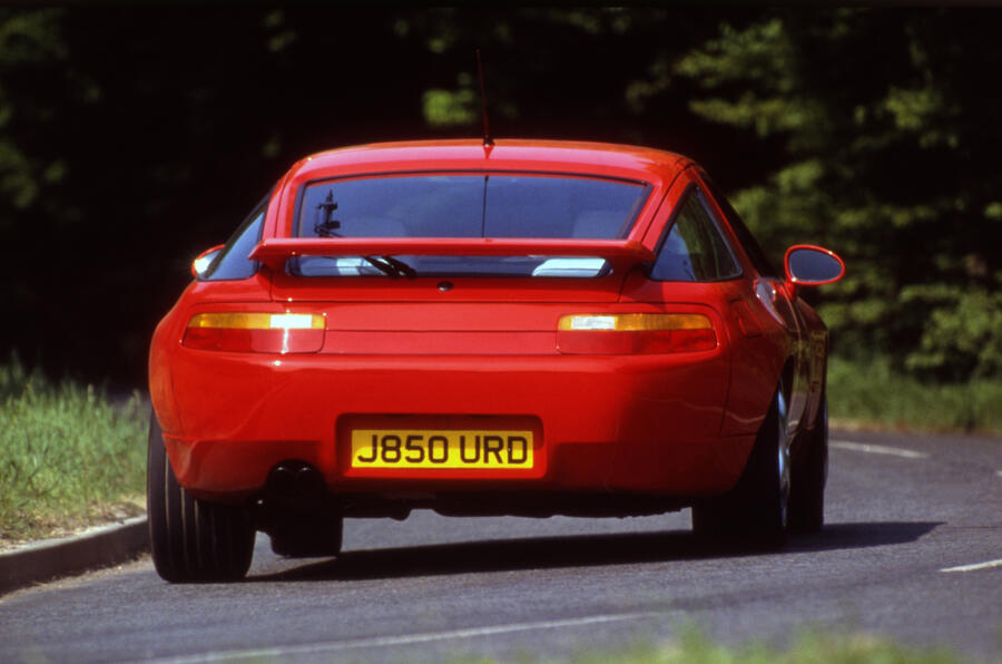 Porsche 928 rear quarter cornering