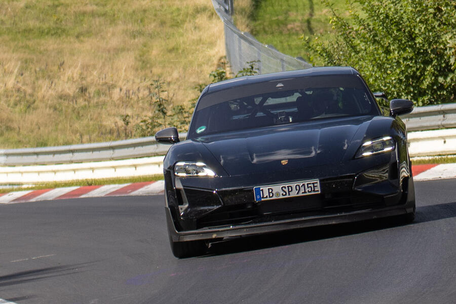 Porsche Taycan on the Nurburgring