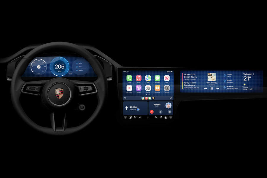 Porsche следующего поколения Apple CarPlay