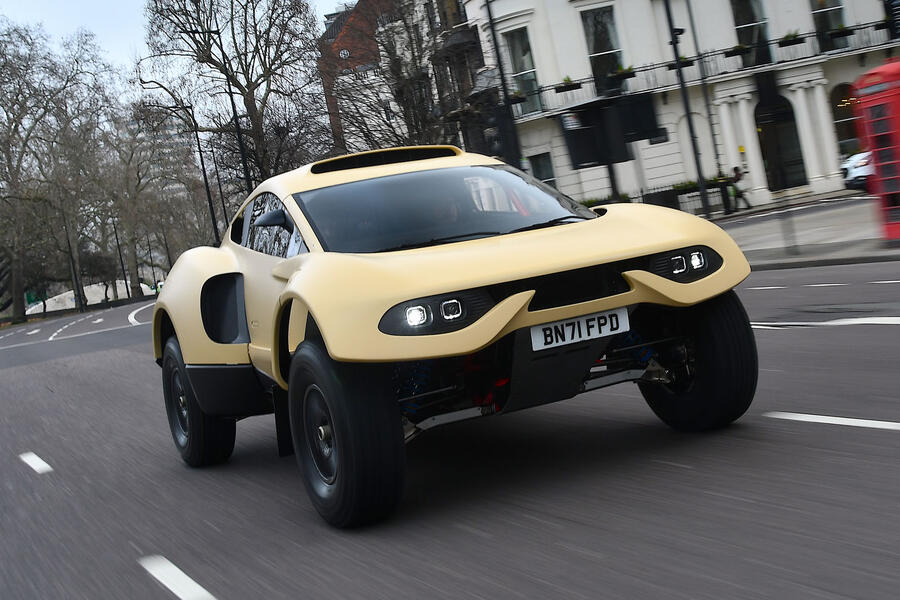 Prodrive hunter hypercar front quarter tracking