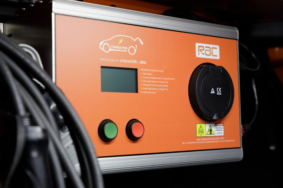 RAC recovery electric car charger