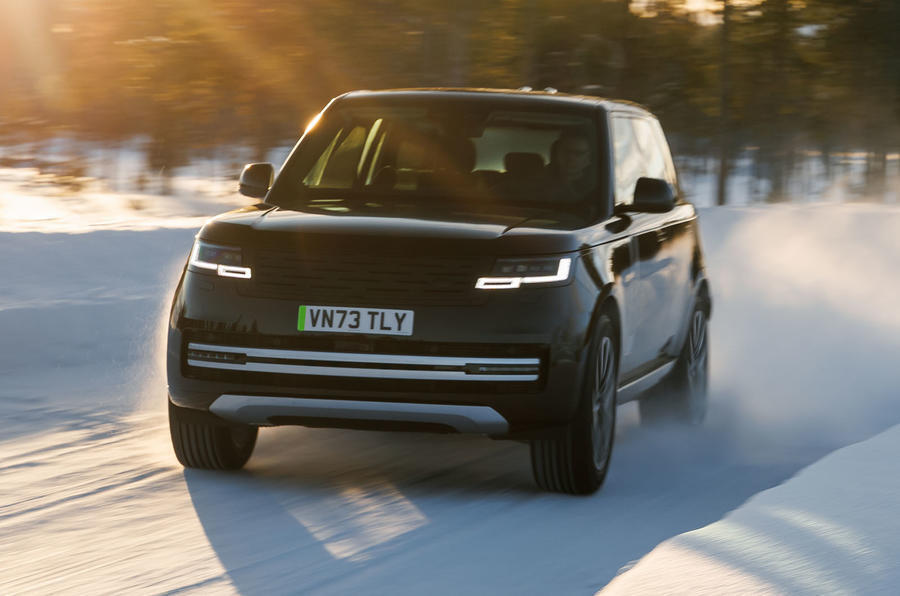Range Rover Electric beforehand   quarter