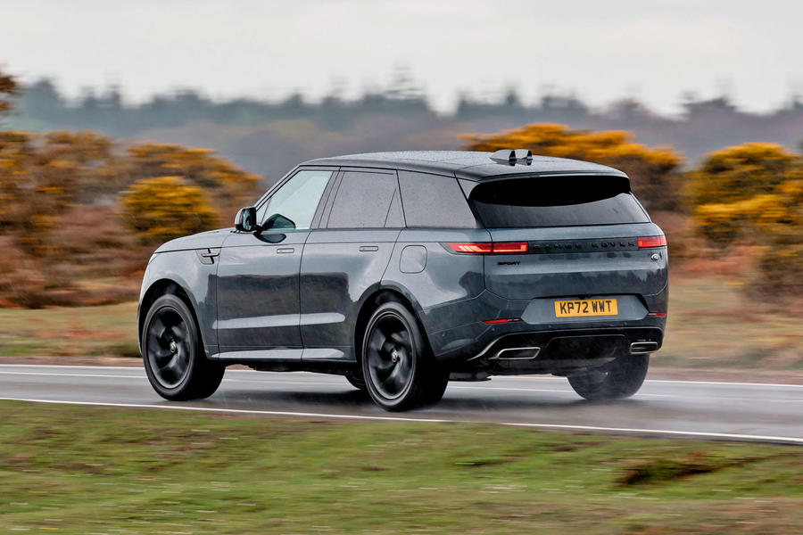 Range Rover Sport PHEV driving – rear quarter