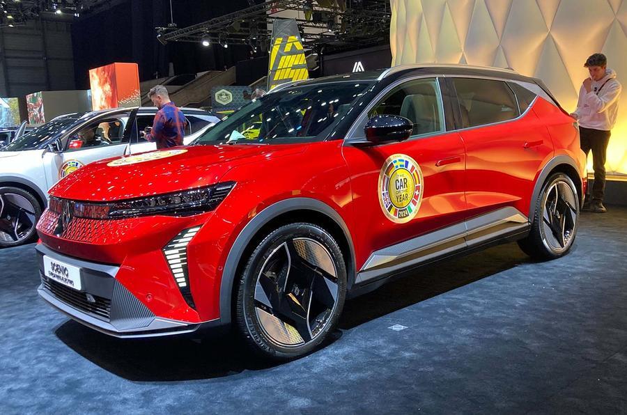 Renault Scenic E-Tech with Car of the Year sticker