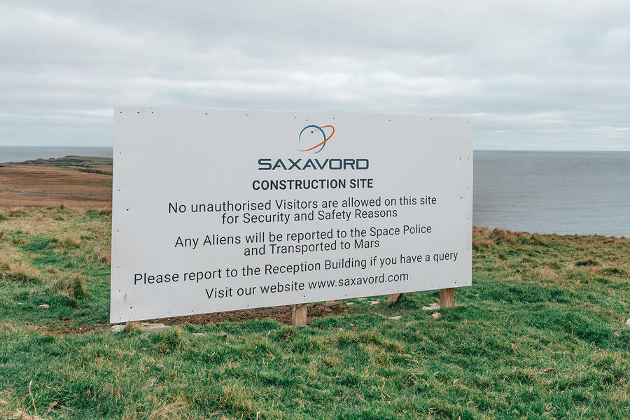 Saxavoro launch site sign