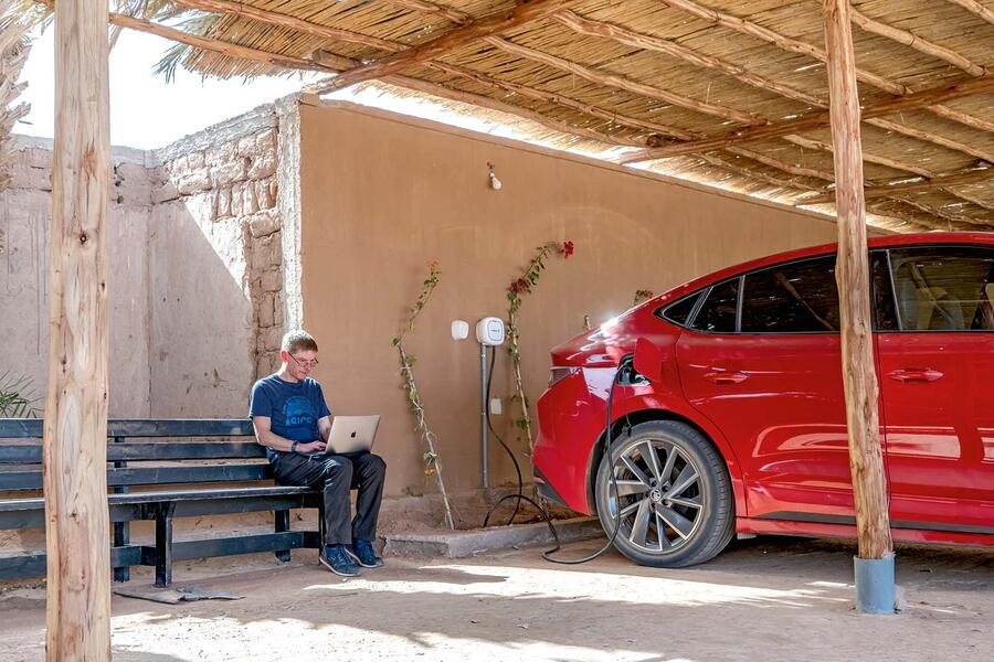 skoda enyaq ev charging