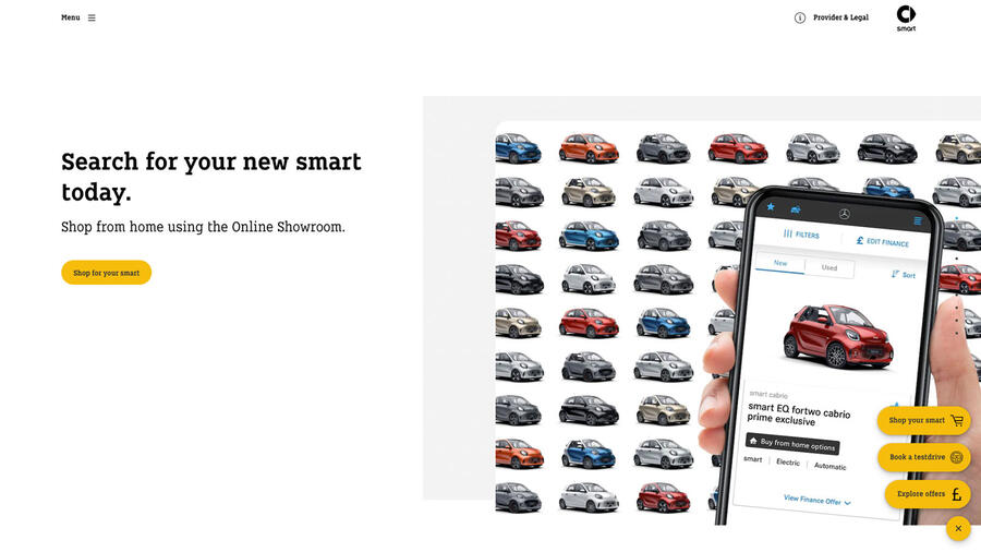 Smart uk website homepage