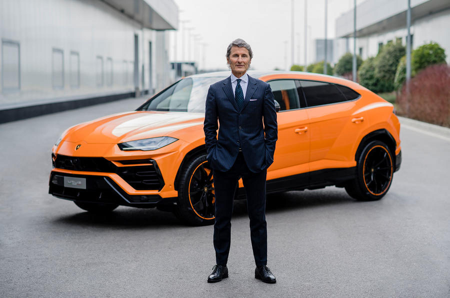 Stephan winkelmann with lamborghini urus