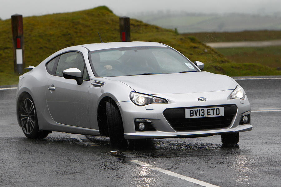 Subaru brz front three quarter drifting