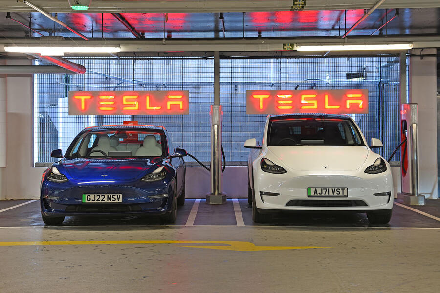 Tesla model 3 model y front charging static