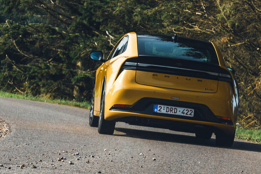 Toyota Prius driving – rear