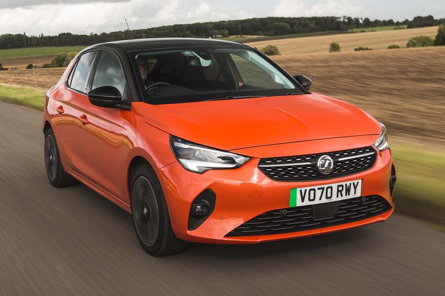 Vauxhall corsa e front three quarter