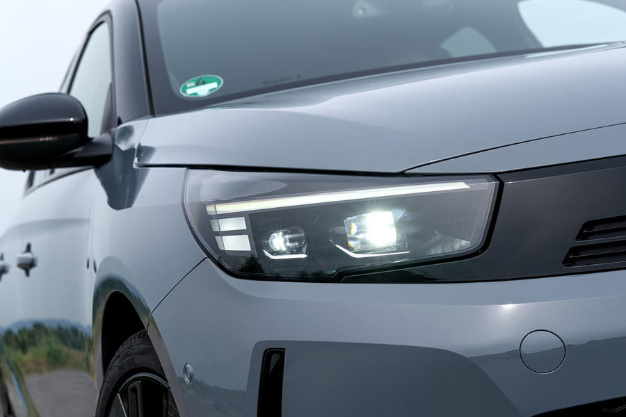 Vauxhall corsa electric review 202306 headlight