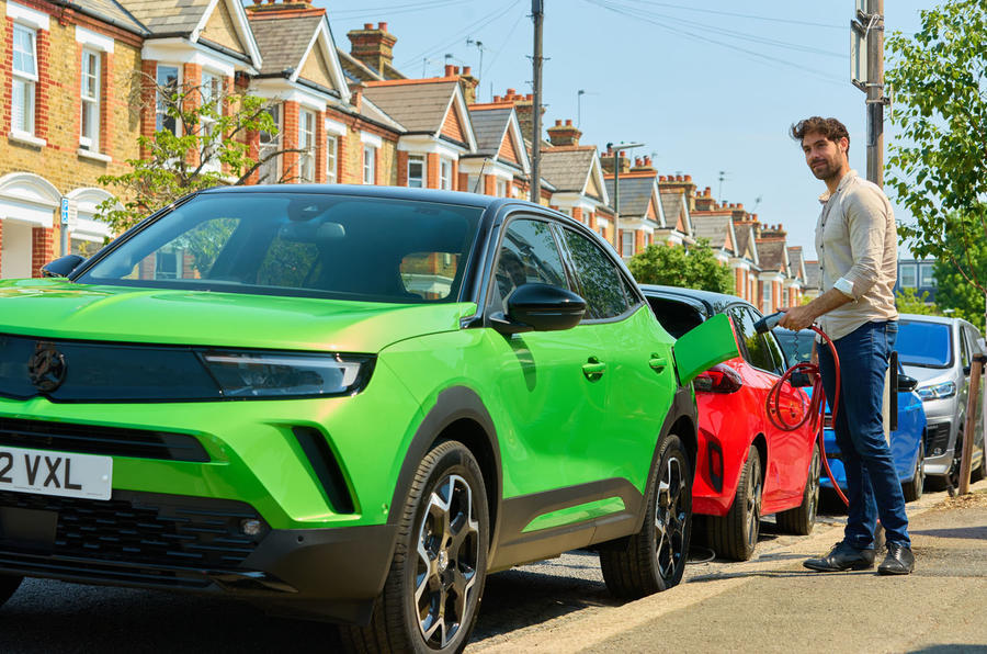 Vauxhall Mokka Electric kerbside charging