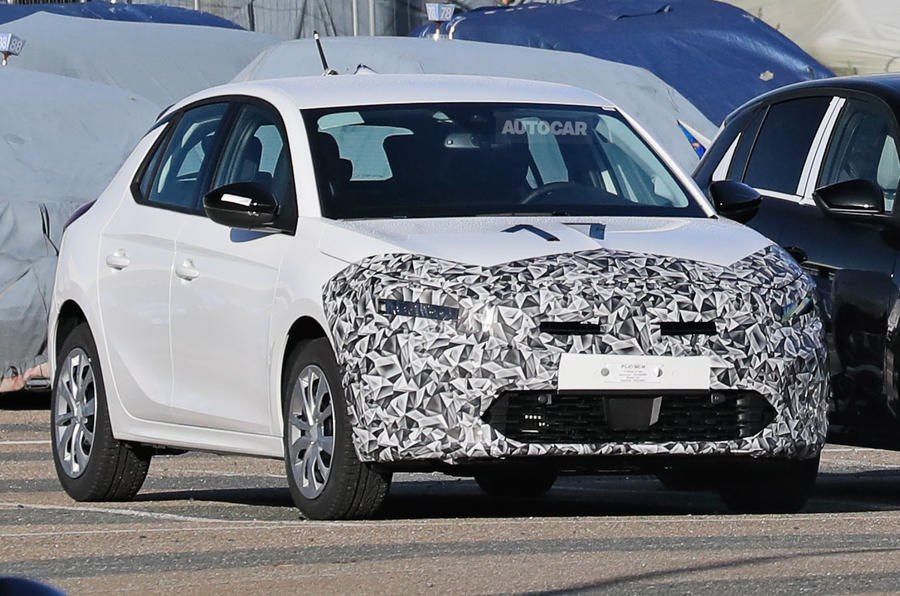 Vauxhall corsa facelift front