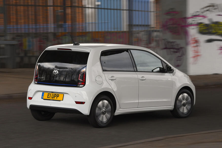 Volkswagen e-Up rear quarter tracking